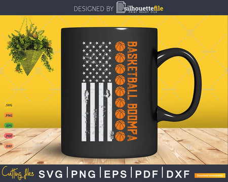 American Flag Vintage Basketball Boompa Father’s Day