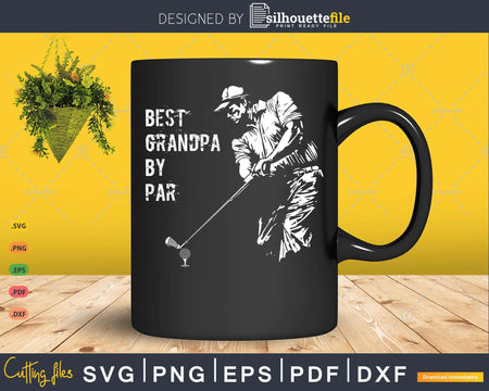 Best Grandpa By Par Golf Lover Gift Svg T-shirt Design