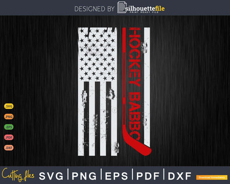 Hockey Babbo Gift American Flag