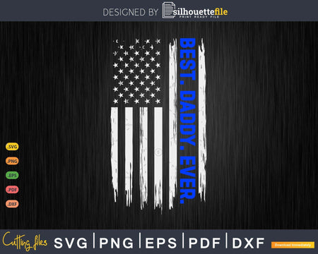 Thin Blue Line Police Flag Best Daddy Ever