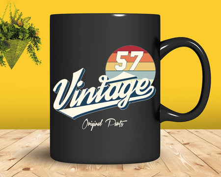 65th Birthday Retro 1957 Original Parts Svg Png Cricut Files