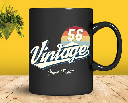 66th Birthday Retro 1956 Original Parts Svg Png Cricut Files