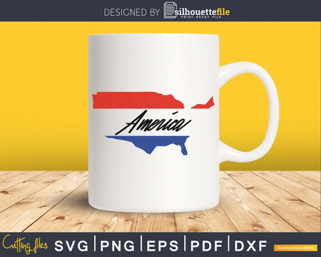 America Distressed 4th of July Independence Day svg Cricut