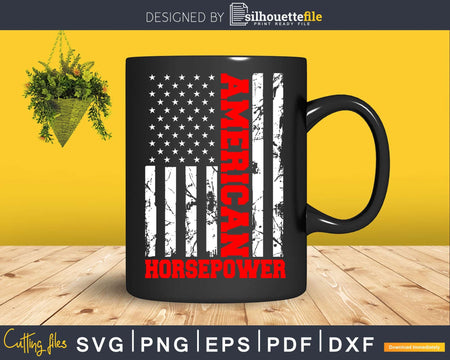 American Horsepower Flag Street Drag Outlaws Race Png Svg