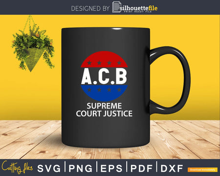 Amy Coney Barrett Vintage U.S New Supreme Court Justice svg