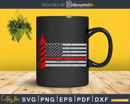 Barbershop Independence day Patriotic USA flag svg craft