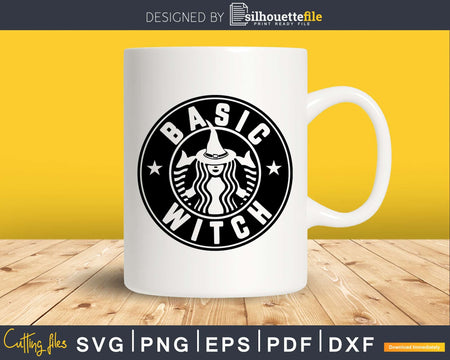 Basic Witch Fall Halloween silhouette svg craft cut files