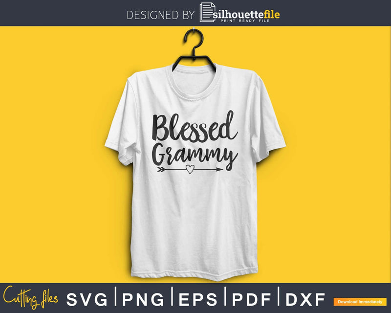 Blessed Grammy SVG cutting Silhouette file