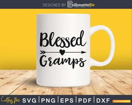 Blessed Gramps SVG digital cutting printablr file