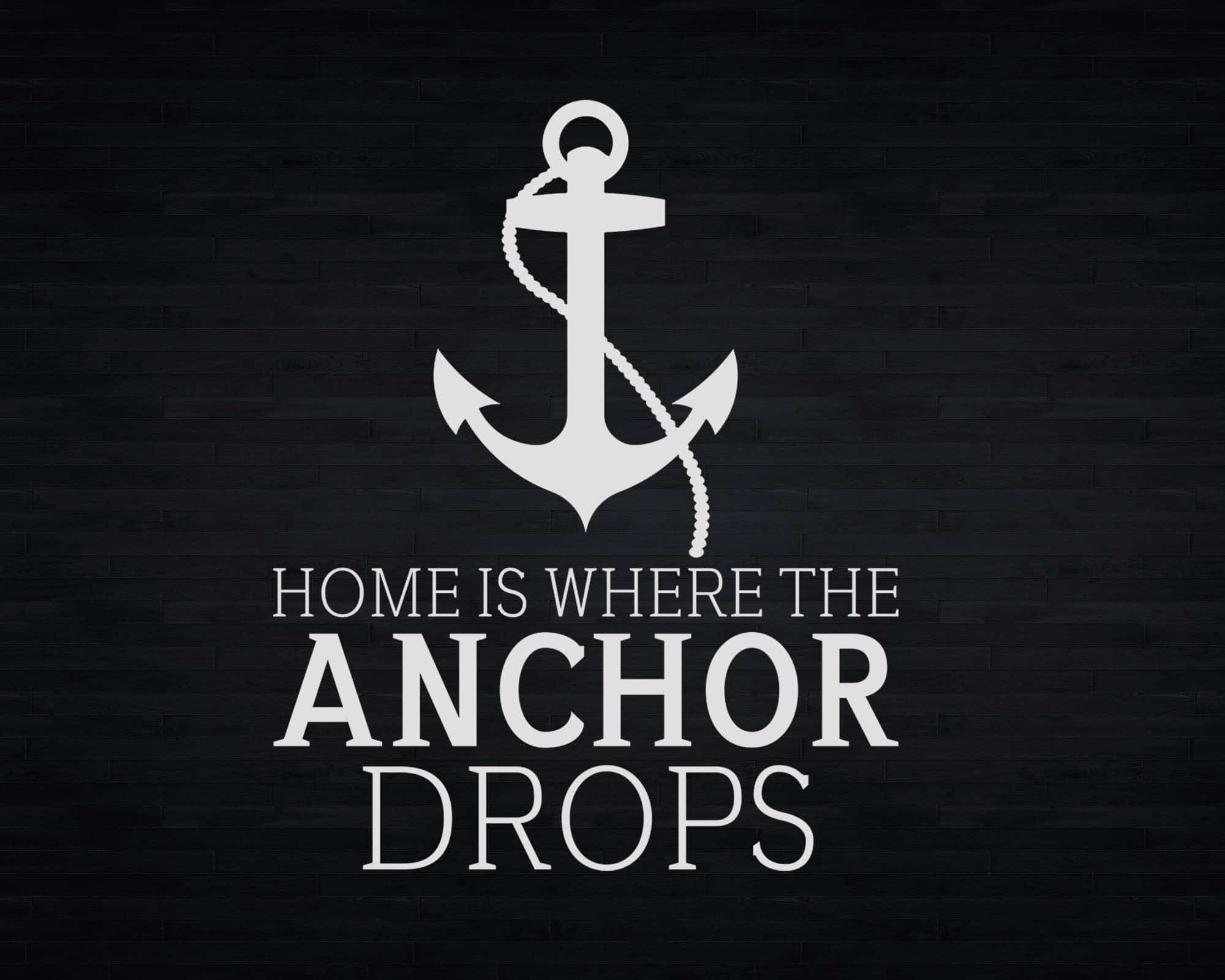 Boat Captain Svg Home is where the anchor drops Svg Png Cricut