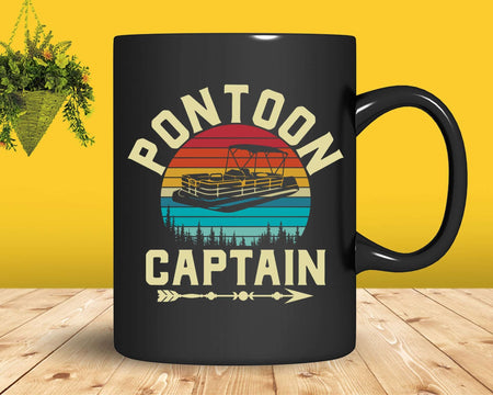 Vintage Pontoon Captain Svg Png Cricut Files