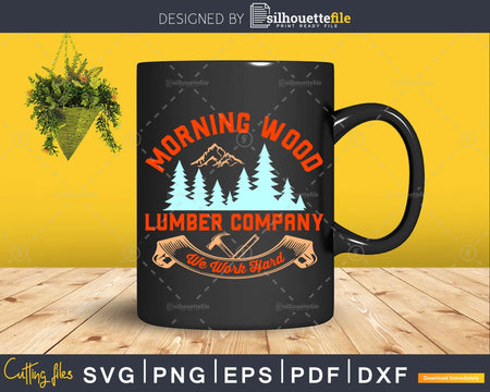 Carpenter Morning Wood Lumber Company svg cut files