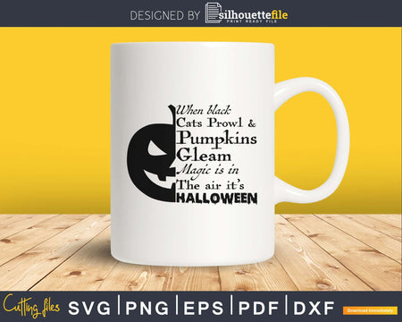 Cats prowl & Pumpkins Halloween cricut svg craft cut files