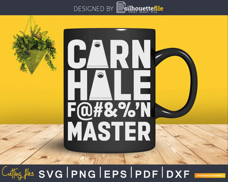 Cornhole F@#&% ’n Master Camping Lake Life Games Svg Dxf
