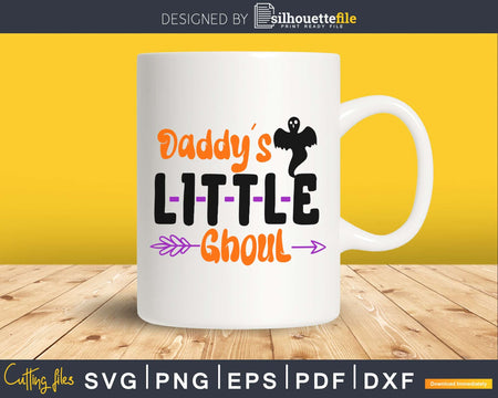 Daddy’s little ghoul Halloween cricut svg craft cutting