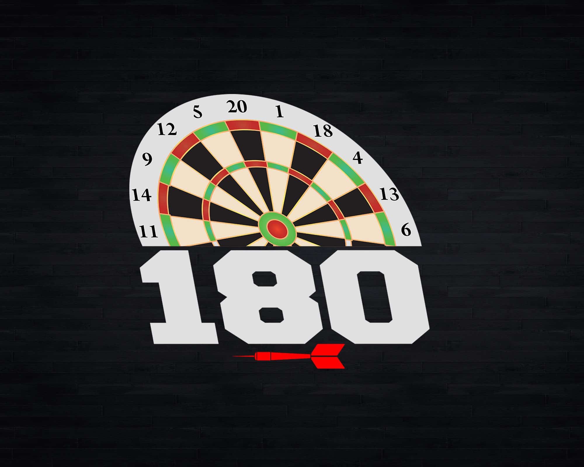 Darts Board 180 Points Dart Game Accessories Svg Png Cricut Silhouettefile
