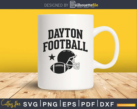 Dayton American Football Team svg png dxf cutting cut