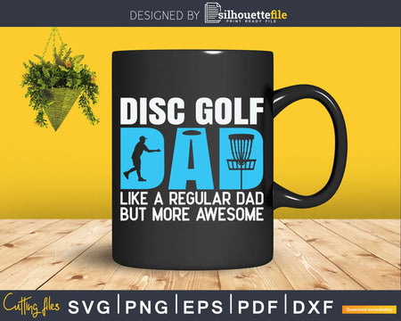 Disc Golf Vintage Funny Golfing Dad Lover Player Svg Png