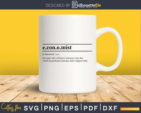 Economist definition svg printable file