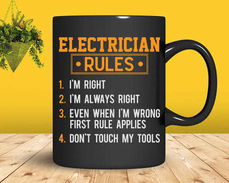 Electrician Rules Funny Svg Png Files For Cricut