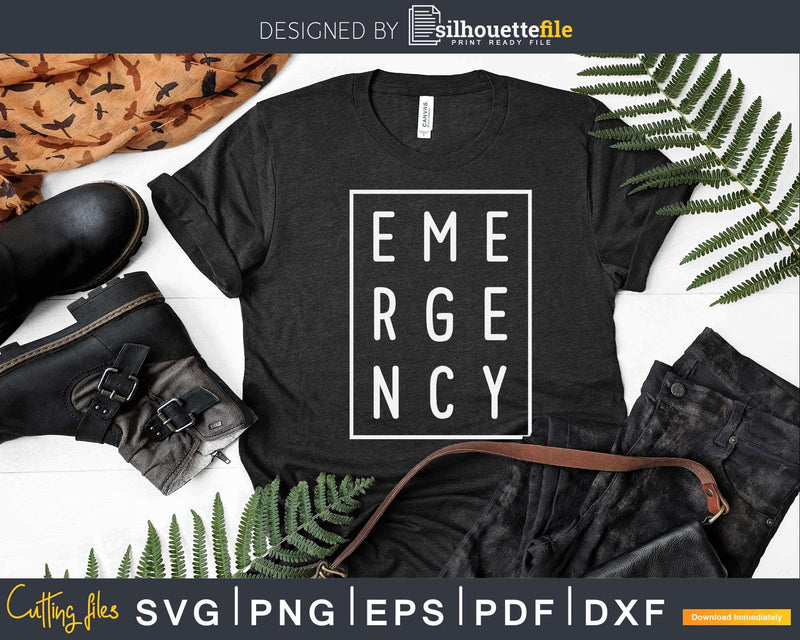 Emergency Nurse and ED Tech Department Svg T-shirt Design