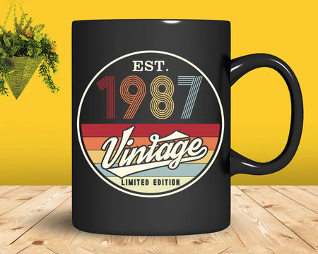 Est. 1987 Vintage Limited Edition 35th Birthday Sublimation