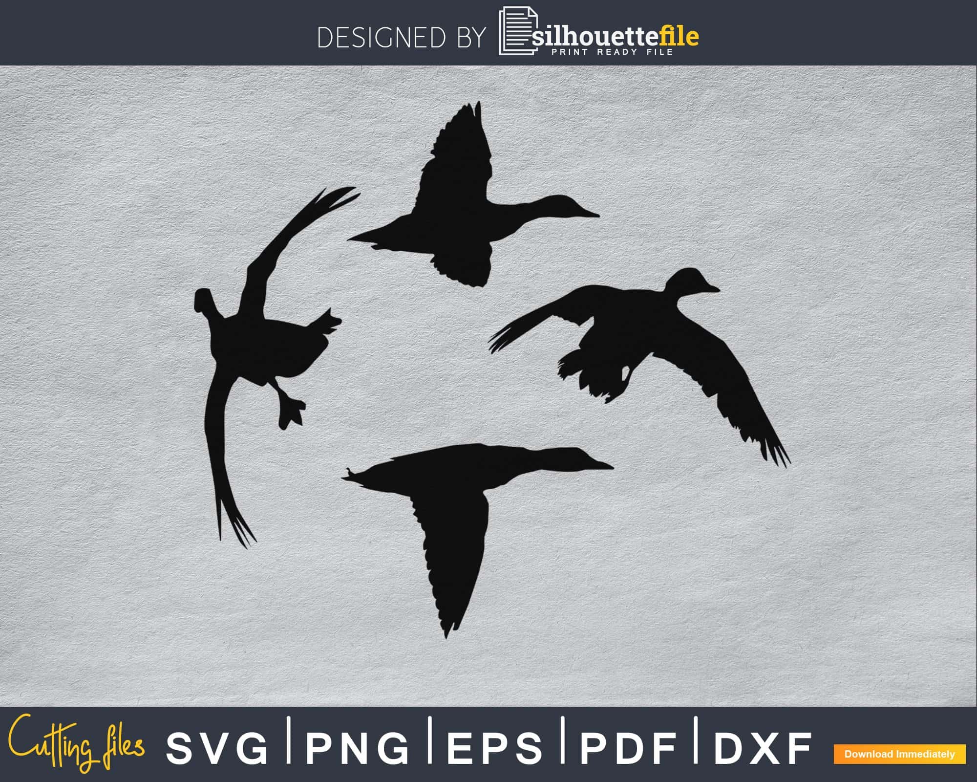 Ducks and Mountain Svg File Duck Svg Duck Hunting Svg 