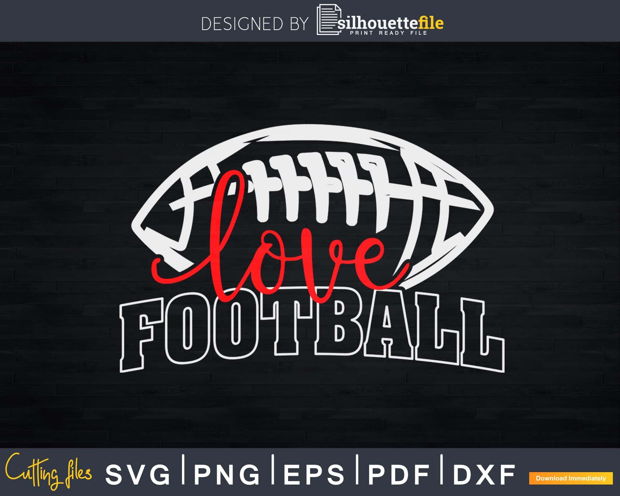 Football Mom Life Svg Love Football Cricut Instant Download Cut Files