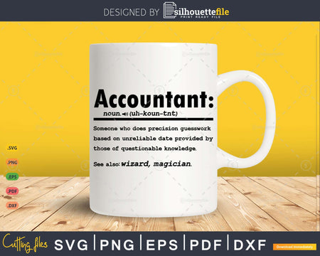Funny Accountant Definition Graduation Gift