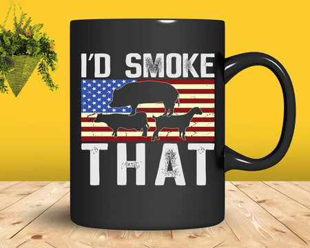 Funny Barbecue I’d Smoke That Patriotic Grillmaster