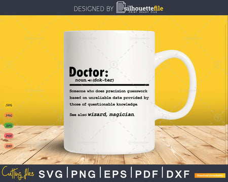 Funny Doctor Definition Graduation Gift