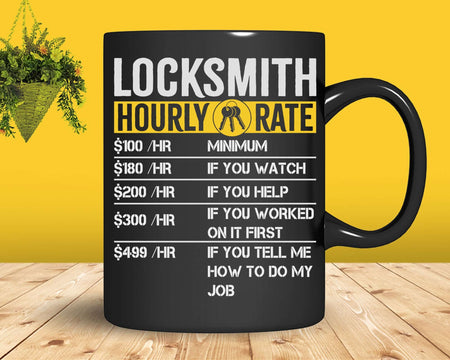 Funny Locksmith Hourly Rate Locksmithing Svg Png Cricut