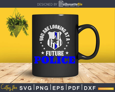 Future Police craft cut svg cutting design file