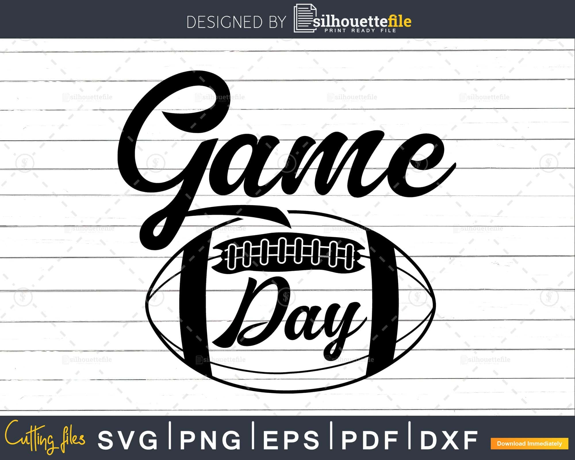 Football Game Day Design File Football T Shirt Design 