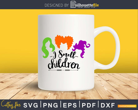 I Smell Children silhouette Cricut svg craft cut files