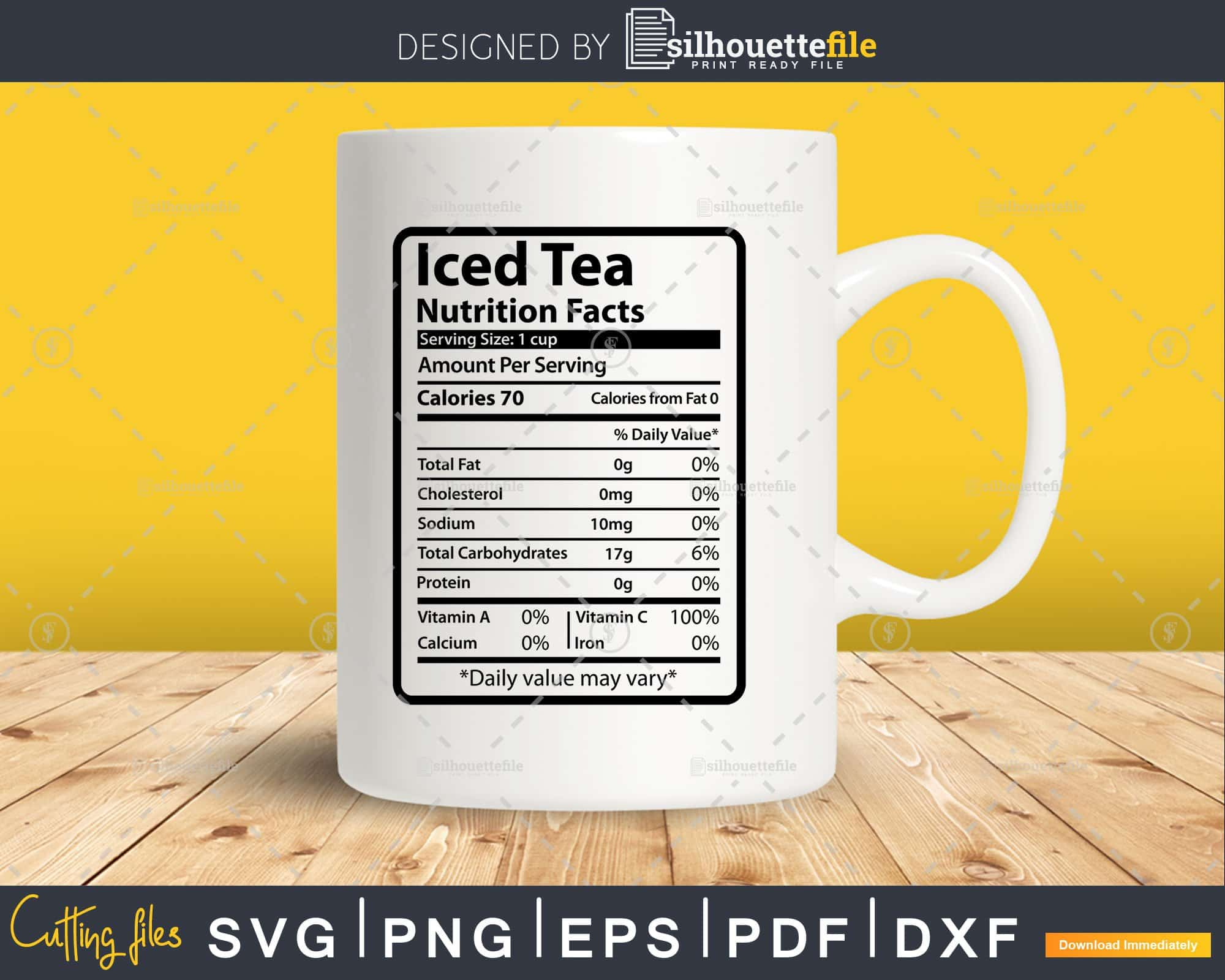 Calories in 1 cup of Iced Tea and Nutrition Facts