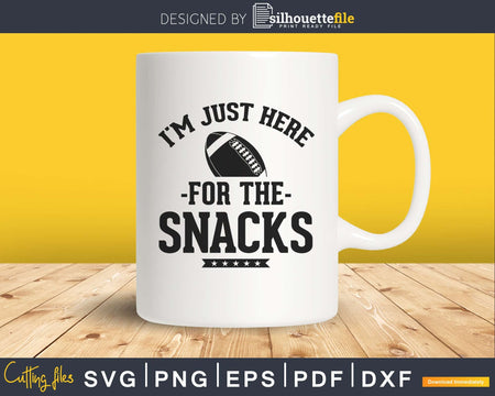 I’m Just Here For The Snacks Funny Fantasy Football