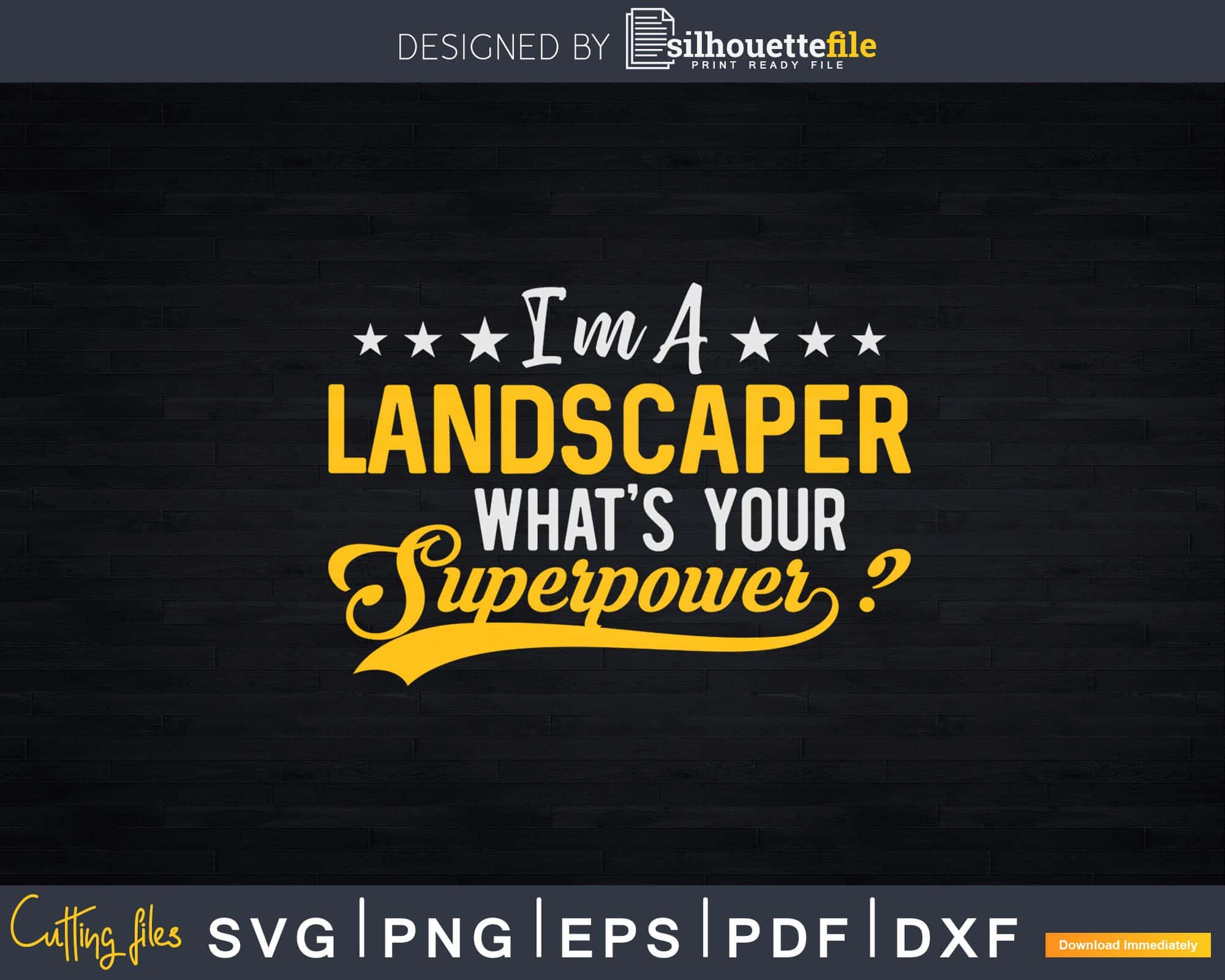 I am a Landscaper whats your Superpower Landscaper T-Shirt