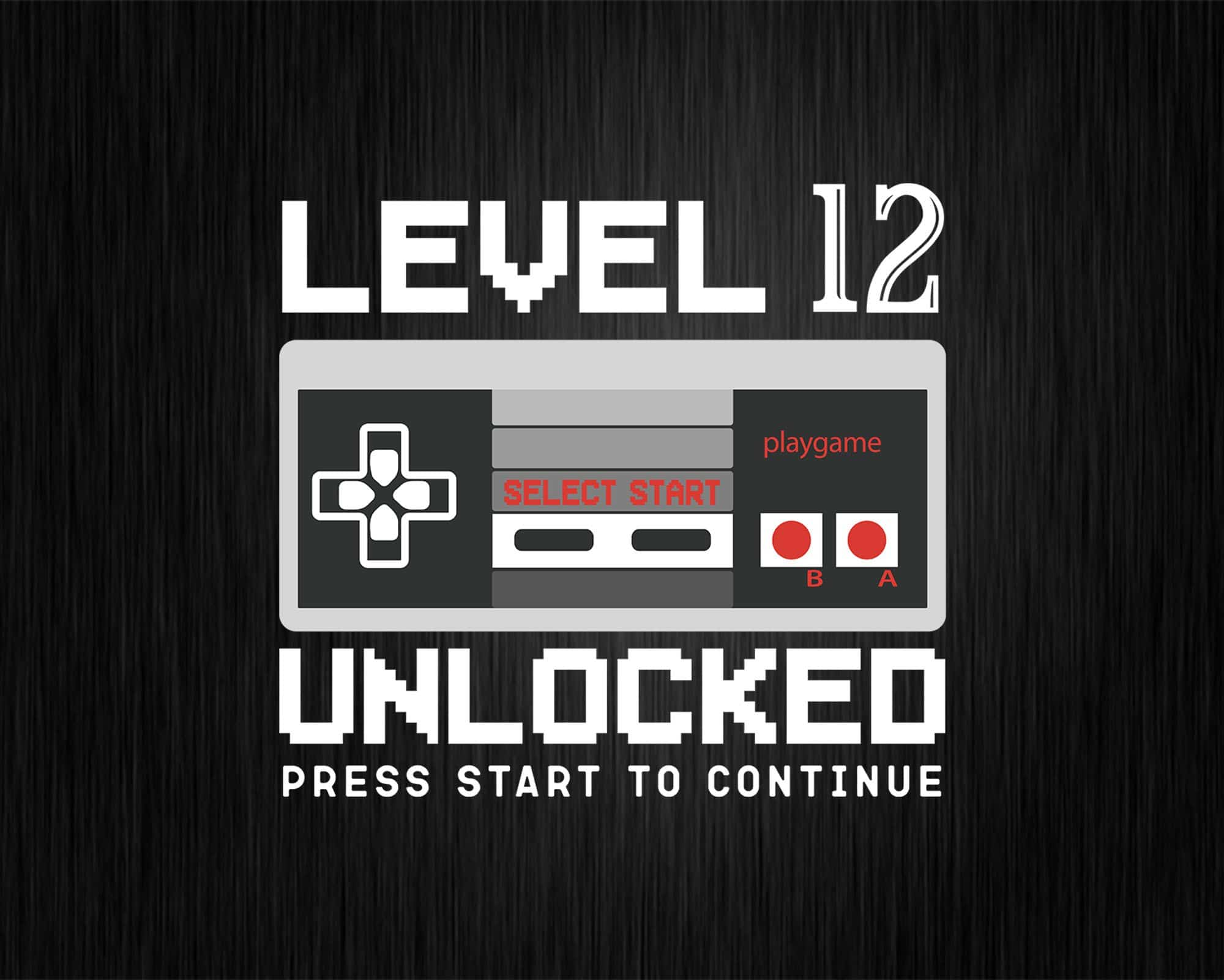 Level 12 Unlocked svg, 12nd Birthday svg, Twelve Birthday