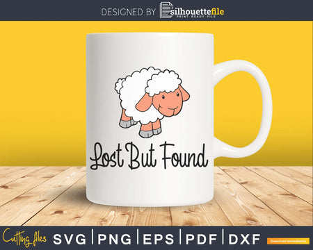 Lost But Found Bible Christian Good Shepard Jesus Lover svg