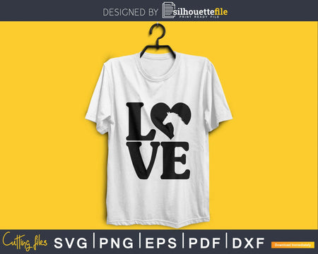 Love Horses Svg Cutting Files