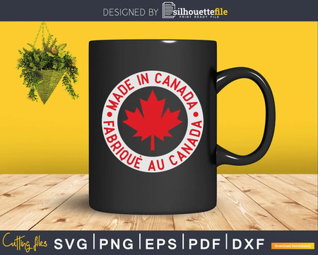 Made in Canada Stamp svg cricut cut digital files