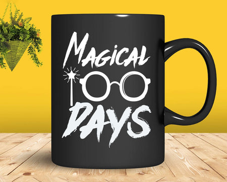 Magical 100 Days of School Svg Png Editable Tshirt Design