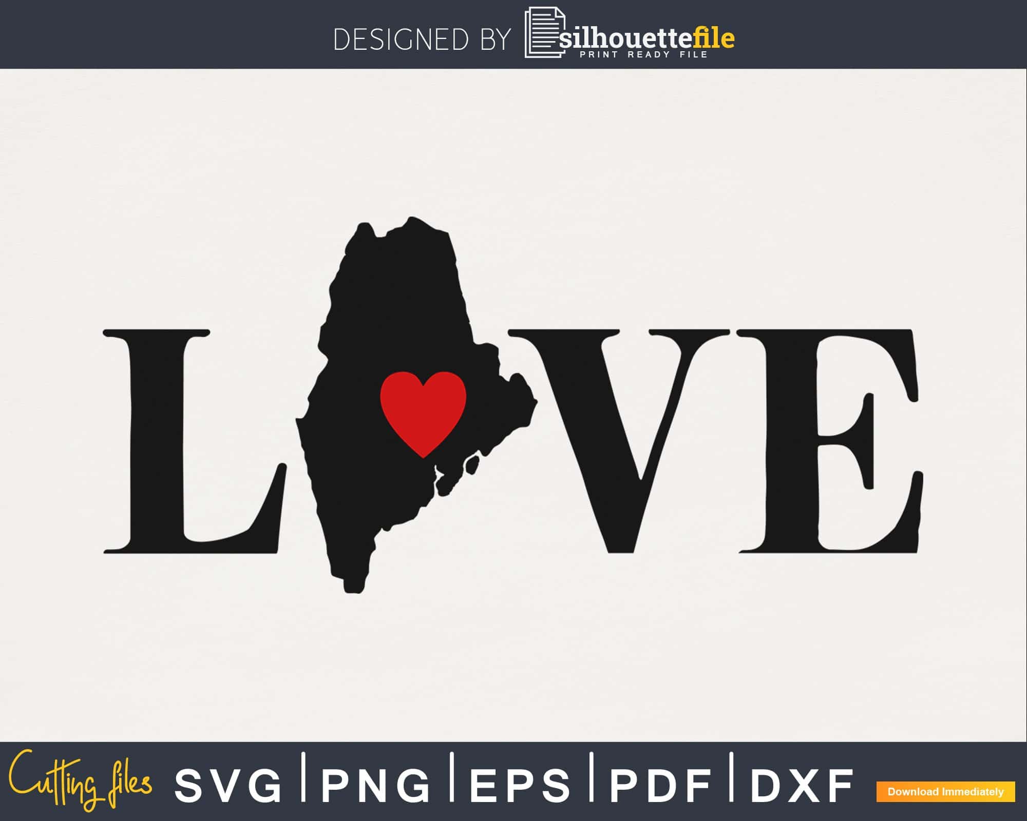 States Hearts svg | Native Home States Hearts and Map Cricut SVGs ...