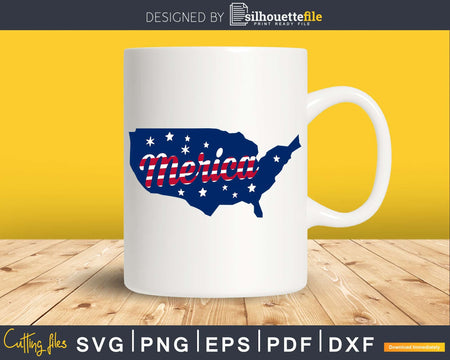 Merica 4th of July Independence Day svg designs Cricut Cut