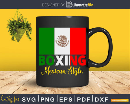Mexican Vintage style boxing T-shirt Great Boxing Svg