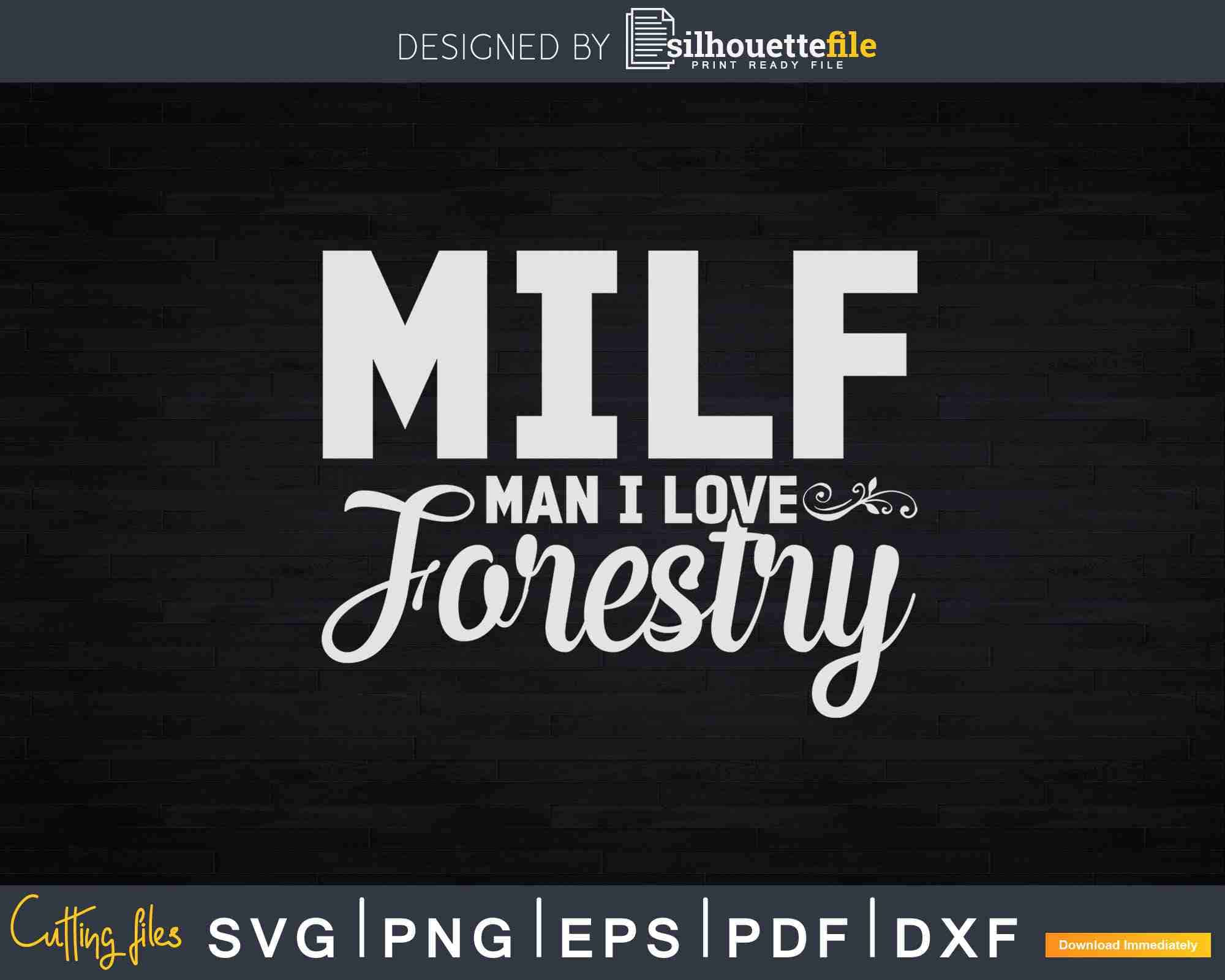 I Love Milf Svg 