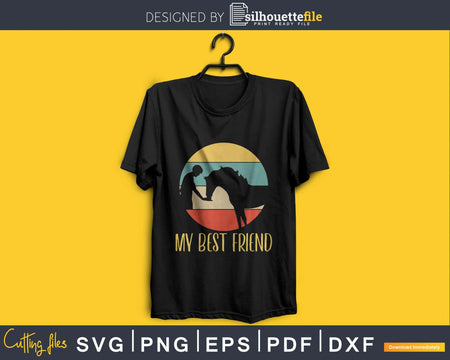 My Best Friend Horse Retro Style Svg Printable Cutting Files