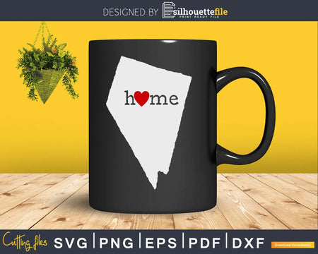 Nevada NV Home Heart Native Map svg cricut cut digital files