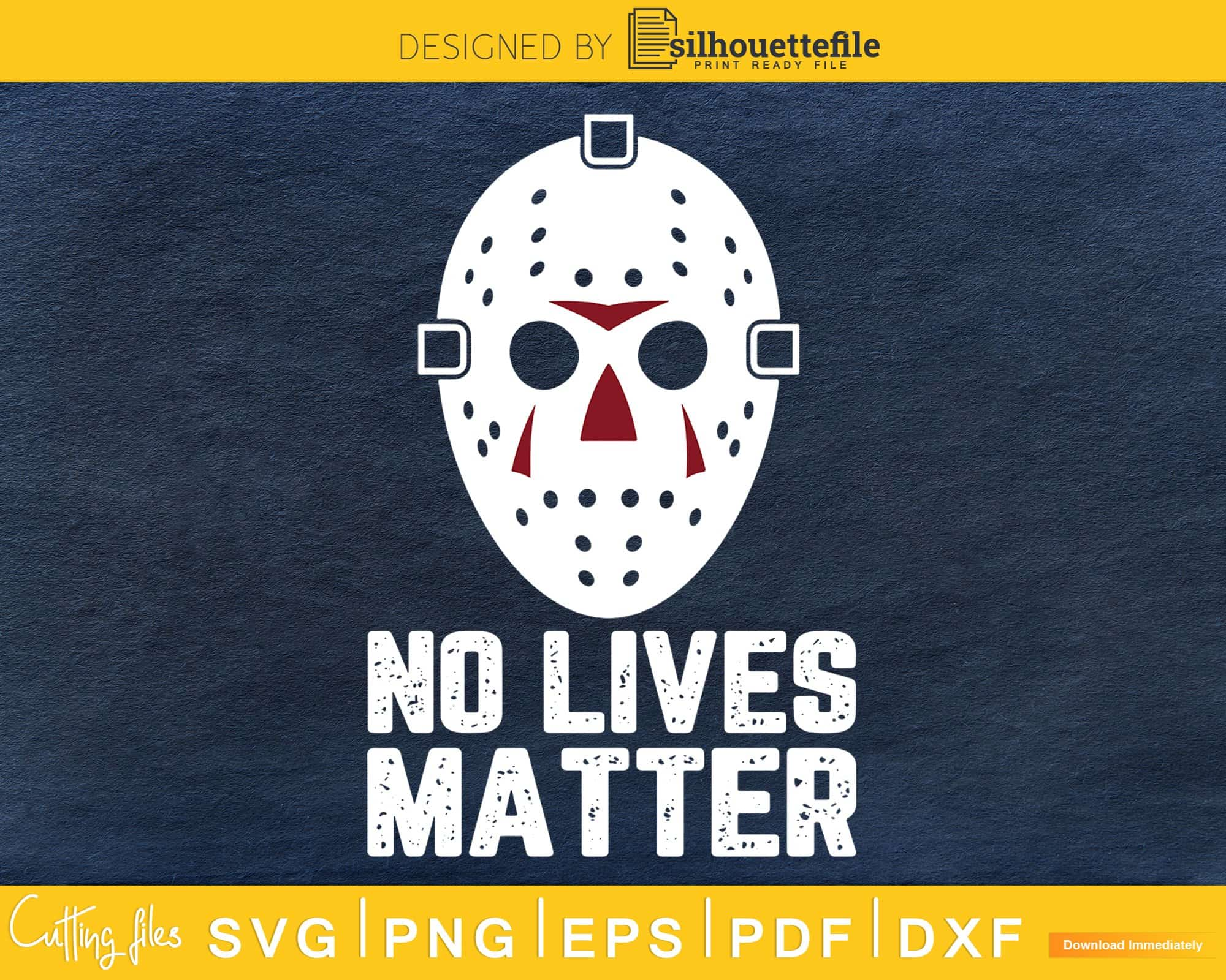 Jason Voorhees Mask SVG, Friday The 13th Halloween Movie SVG, Horror Jason  PNG DXF cut file for cricut